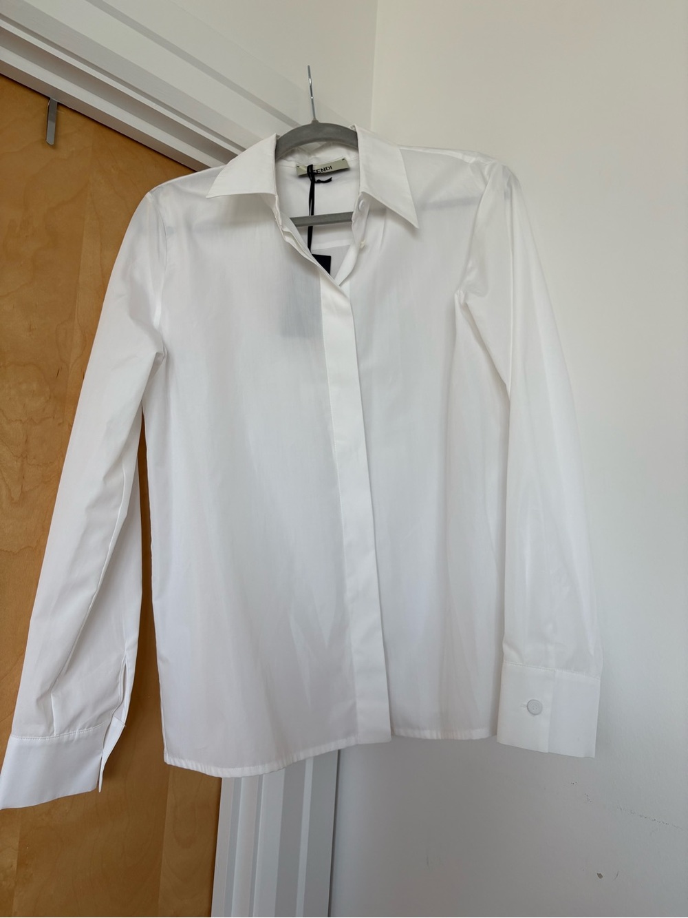Fendi White Dress Shirt - Classic Tailored Fit